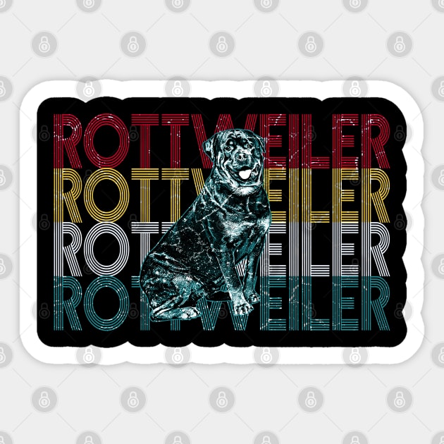 Rottweiler Sticker by Mila46